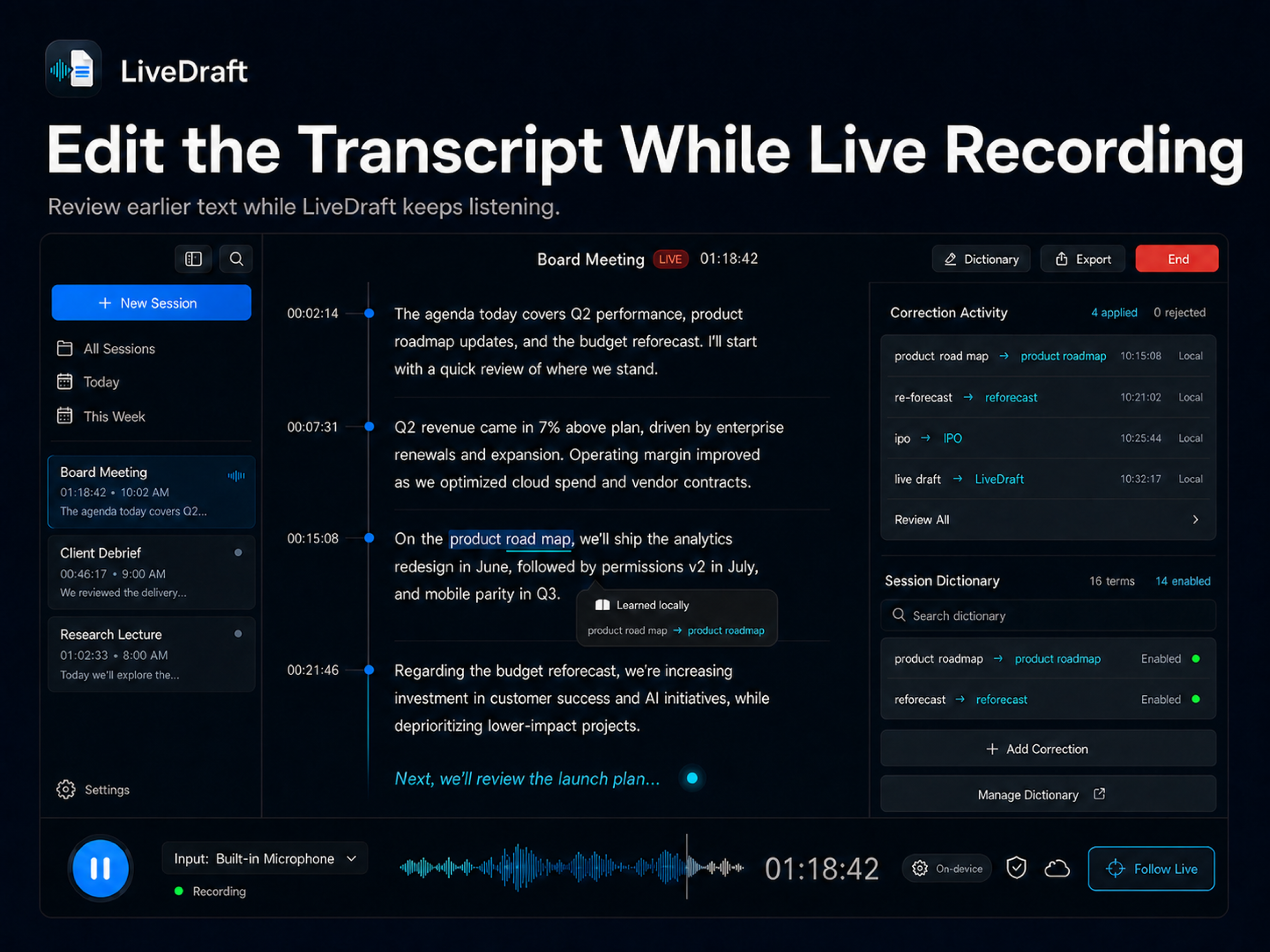 LiveDraft screenshot 5