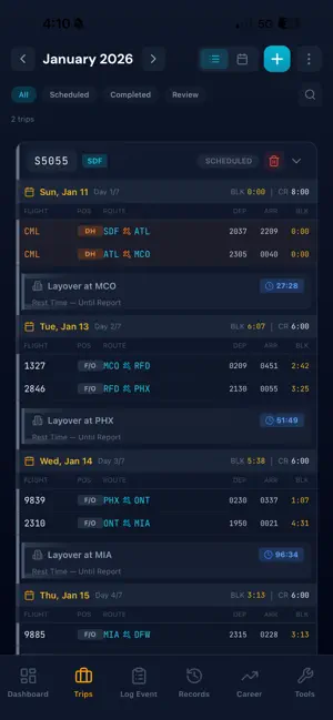 PilotPay Tracker screenshot 3