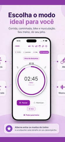 Cronômetro para treinar iPhone screenshot