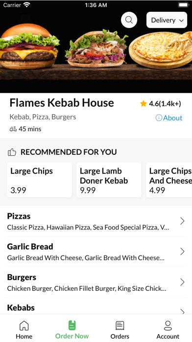 Flames Kebab House Screenshot