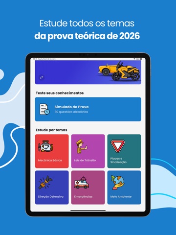 Simule: Simulado Detran 2026 iPad screenshot 3