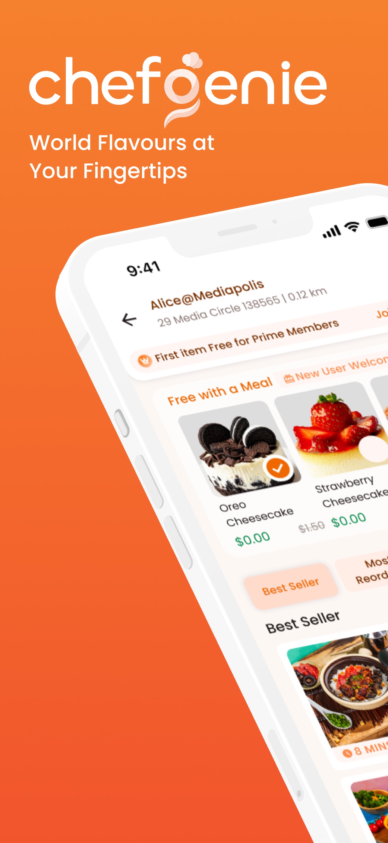Screenshot 1 of ChefGenie: Hot, Fresh & Tasty