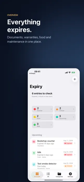 Expiry — Screenshot 1