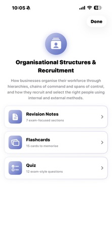 GCSE Business Studies Quiz screenshot