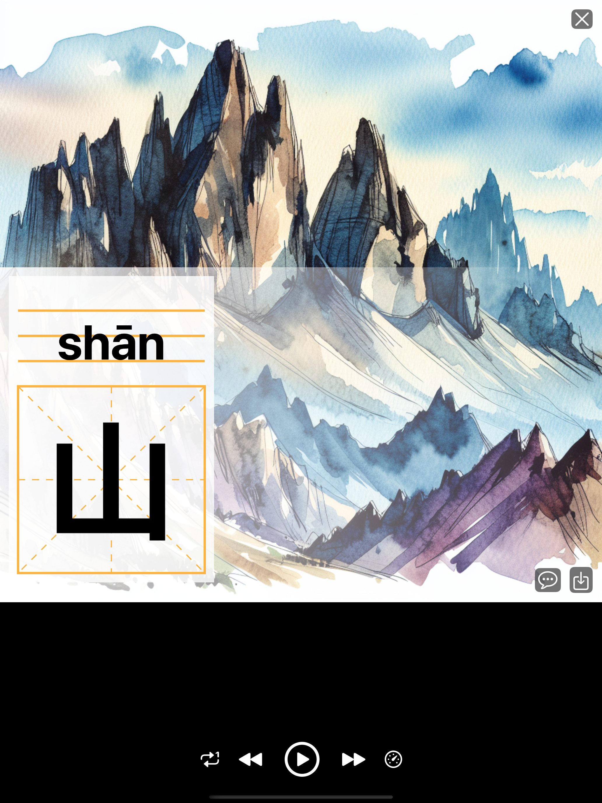 Chinese Character Card