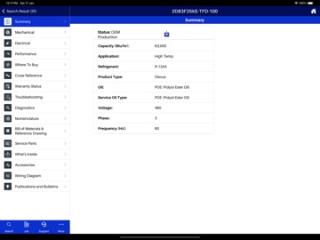 Copeland Mobile iPad screenshot
