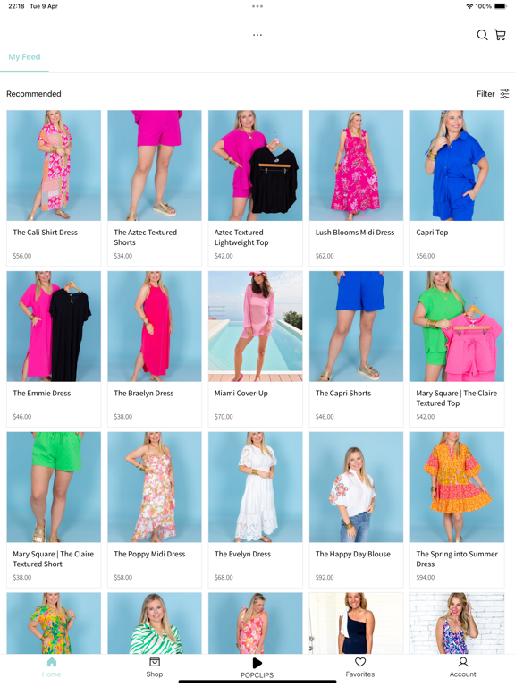 Madison's on Main iPad screenshot 1 - Shopping app