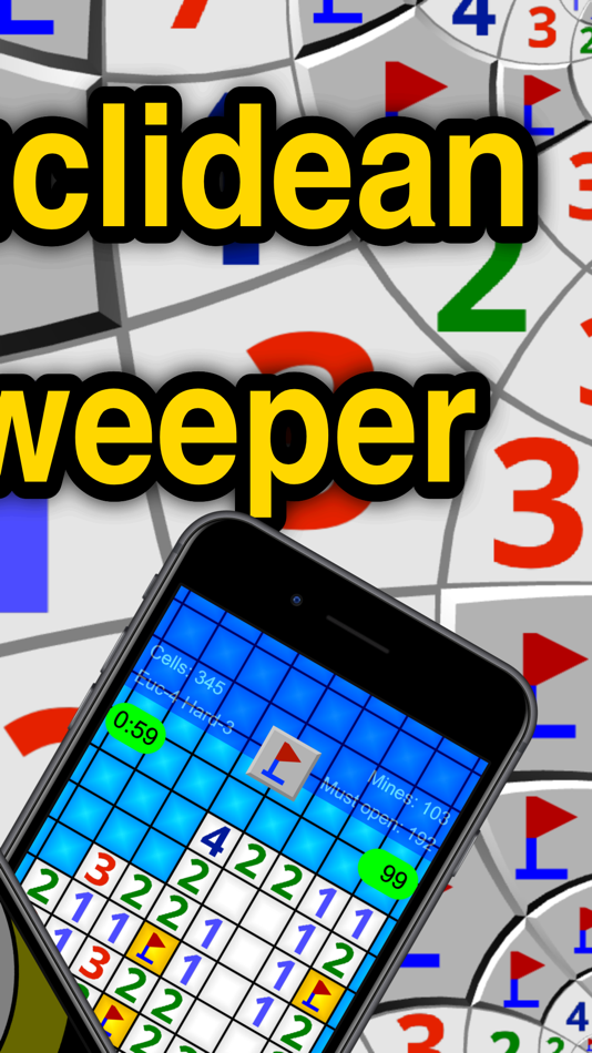 #2. Non-Euclidean Minesweeper (iOS) 由: Sci-Tech Binary Ltd. Co.