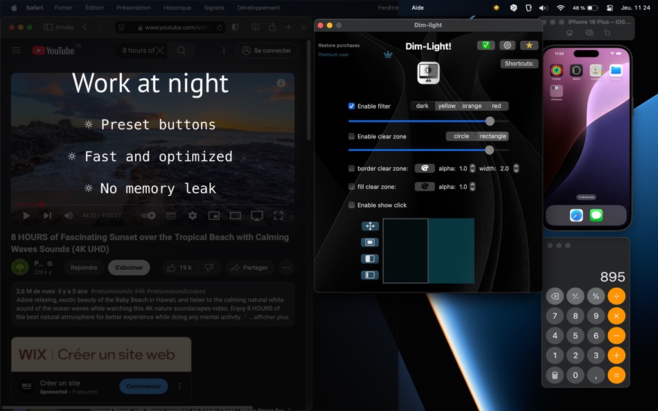 #4. Dim-Light (macOS) 由: Dylan Zaoui