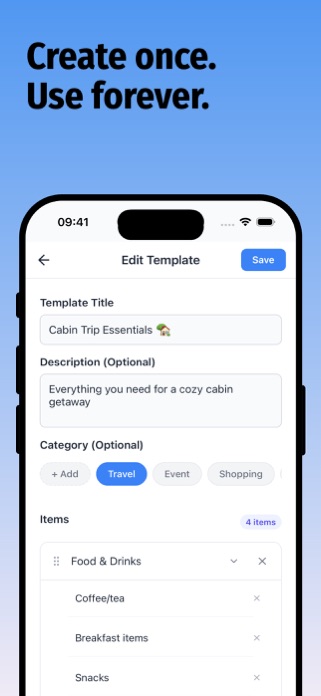 Double Check - Reusable Lists Screenshot 7 of 8