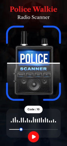 Police Walkie Radio Scanner iPhone screenshot