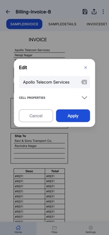 Billing Invoice iPhone screenshot
