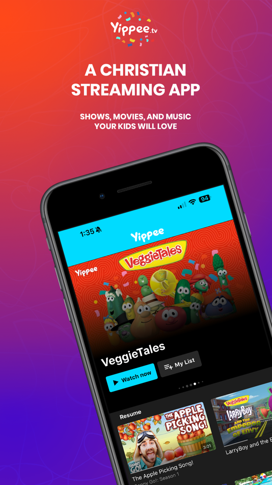 #1. Yippee TV: Christian Streaming (iOS) By: Yippee Entertainment, Inc. (U.S.)