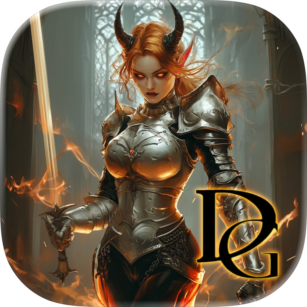 Apple App Store cover for Dungeons and Decisions RPG