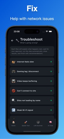 Network Analyzer - NetChat AI iPhone screenshot