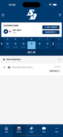USD Toreros screenshot