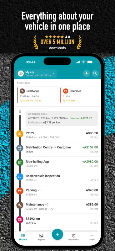 Drivvo - Suivi dépenses auto screenshot 1 of 10