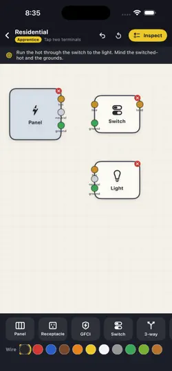 Screenshot von Wire It Right auf dem iPhone 1