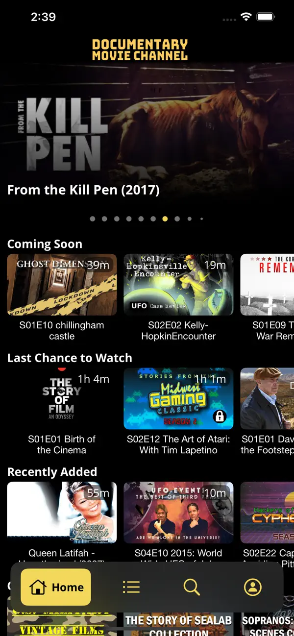 Screenshot #1 pour Documentary Movie Channel