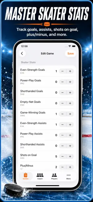 Hockey Player Stats Logbook screenshot 4