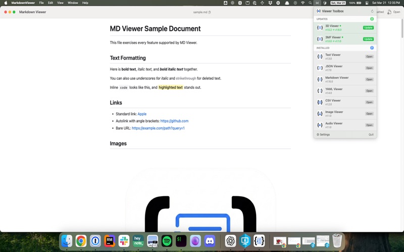 Viewer Toolbox screenshot