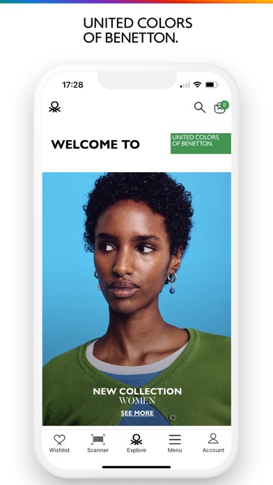 UCB Benetton - Online Apparel Screenshot
