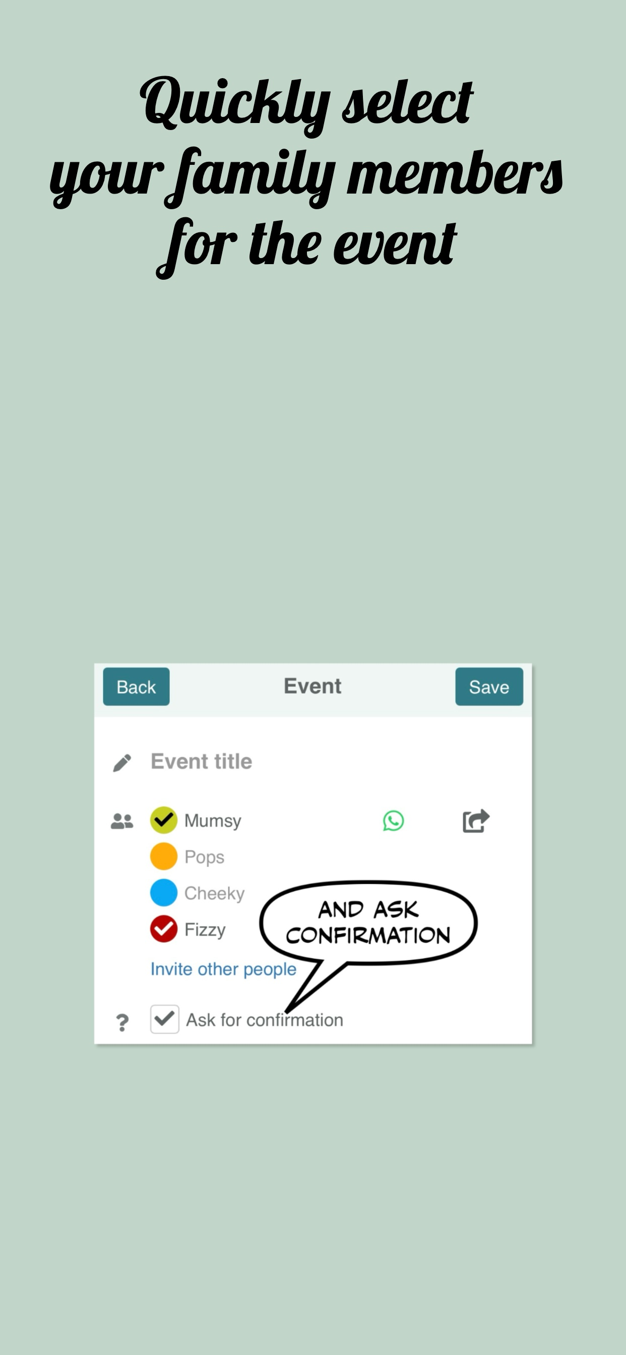 Klender, family calendar