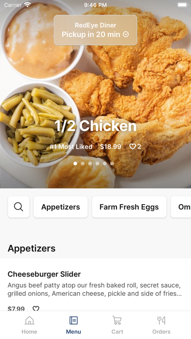 RedEye Diner iPhone screenshot 2 - Food & Drink app