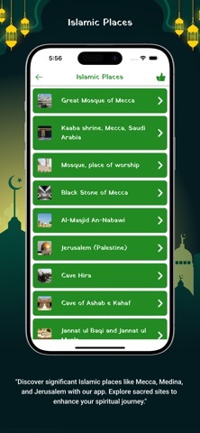 Muslim Calendar Prayer Times iPhone screenshot