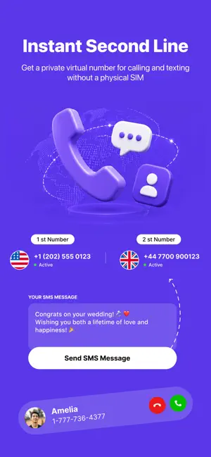Second Number eSIM screenshot 1