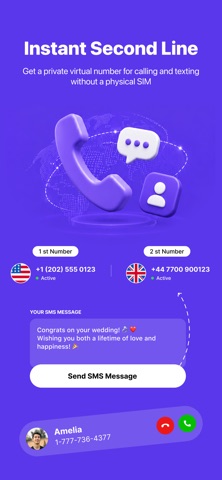 Second Number eSIM screenshot 1