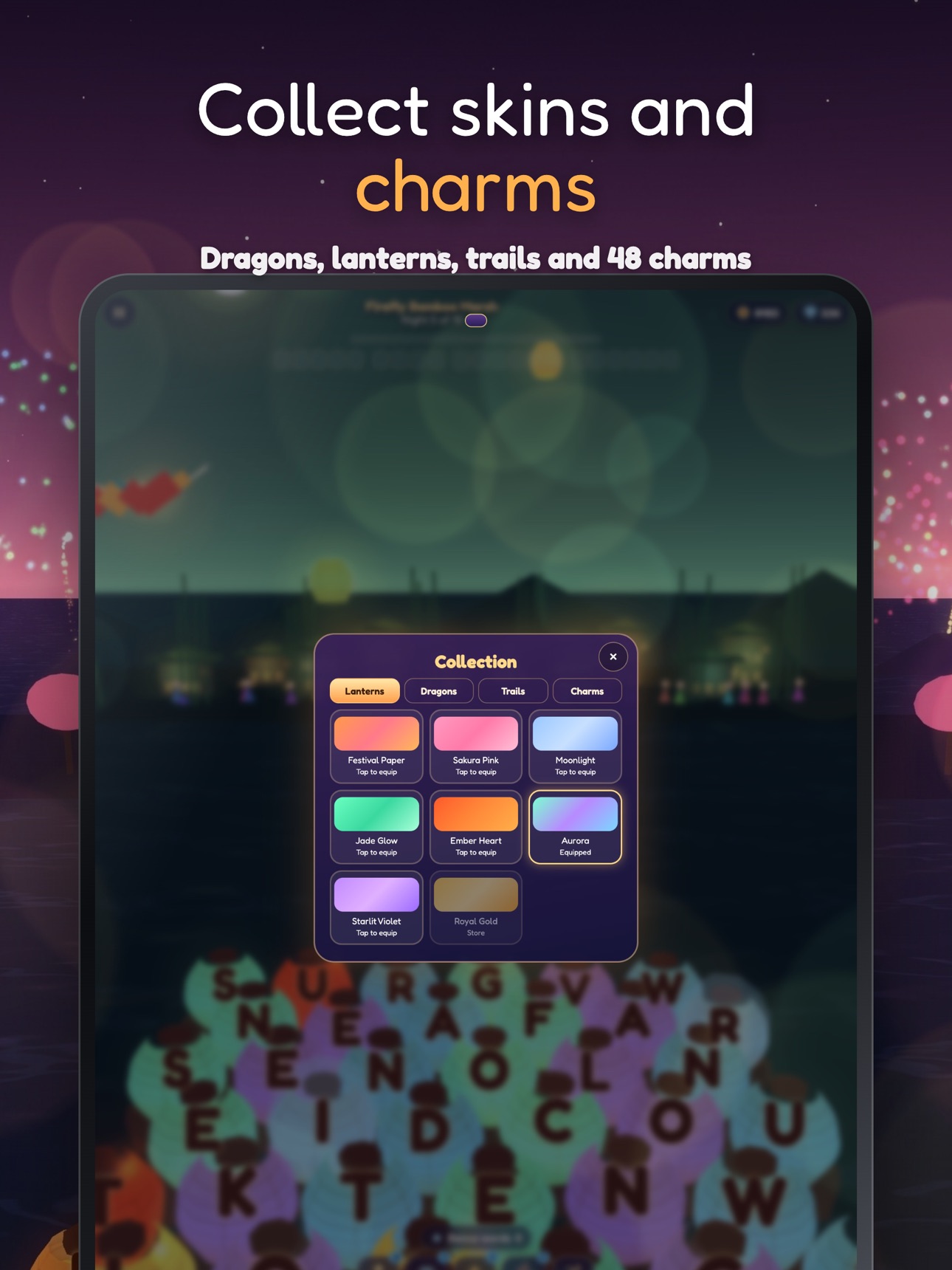 Screenshot 9 of Lantern Words: Cozy Word Swipe