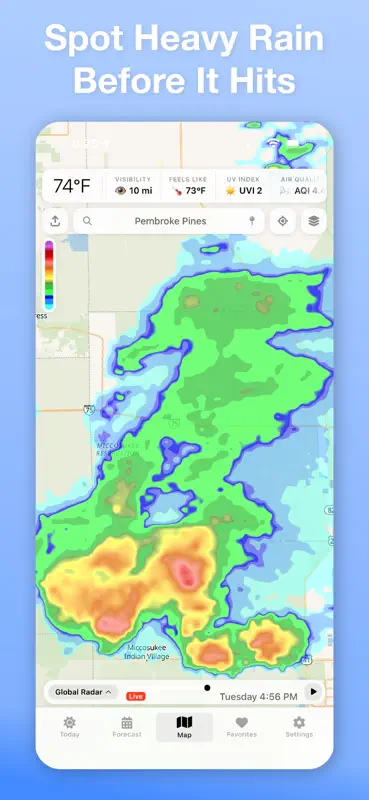 Vortix Pro: Weather Radar Maps screenshot 7 of 10