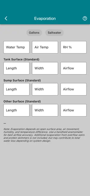 WetMath: Aquarium Calculator screenshot 2