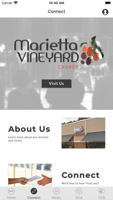 Marietta Vineyard Church Screenshot