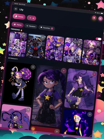 Lily Playtime Wallpaper 4K iPad screenshot