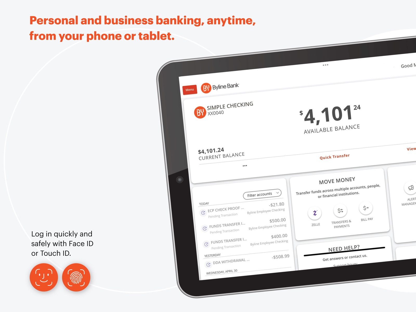 Byline: Personal & Business ipad screenshot 1