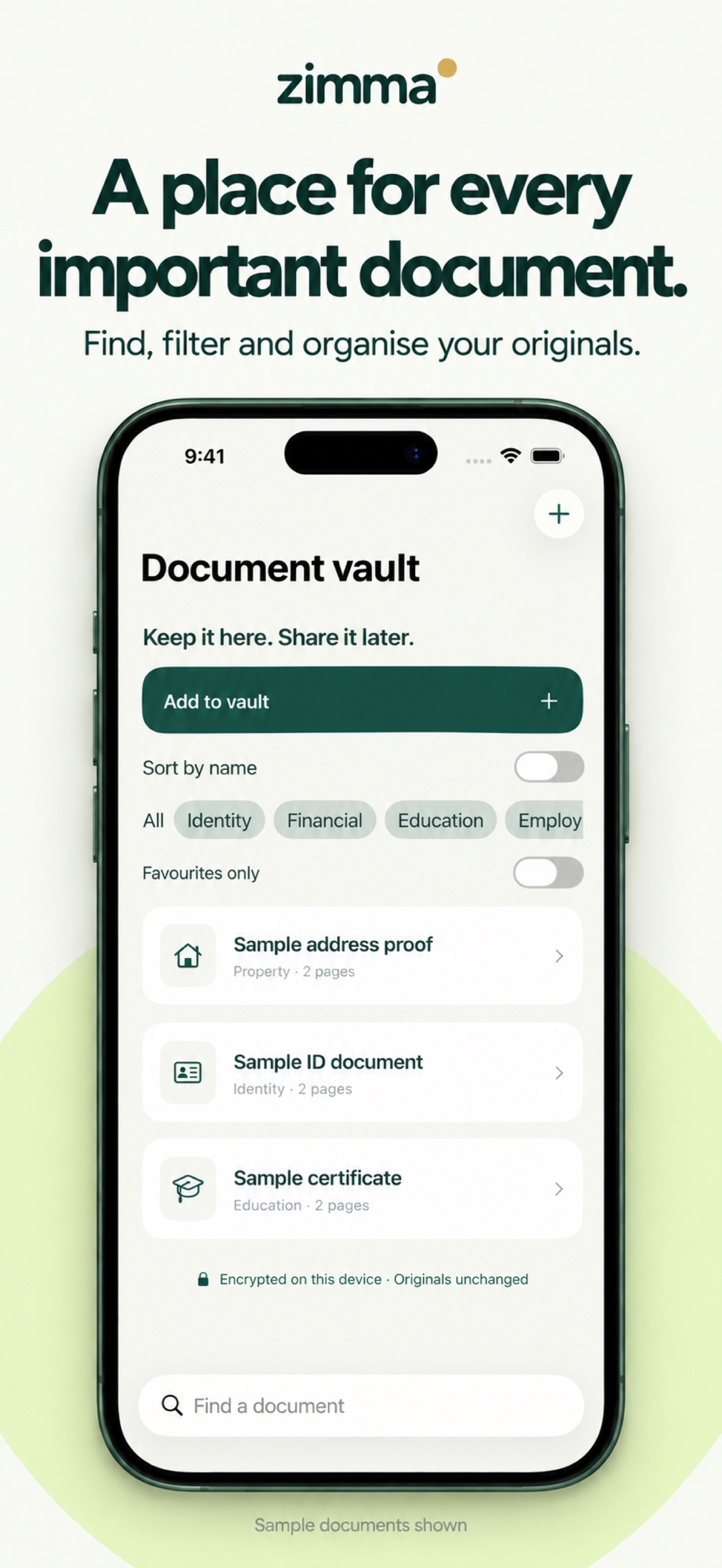 Screenshot 3 of Zimma: KYC & Document Vault