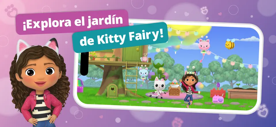 Captura de pantalla de Gabbys Dollhouse Juegos Gatos en iPhone 1