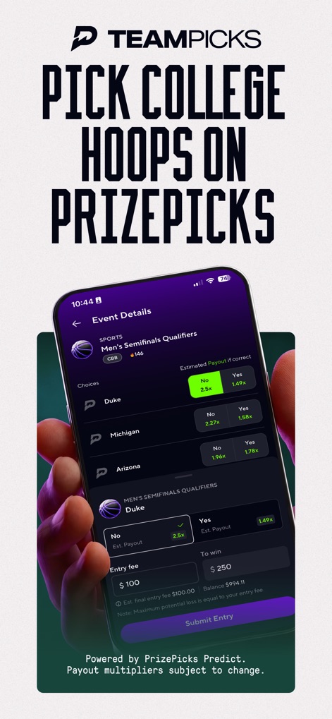 PrizePicks - Sports Picks - Team Picks Strategy