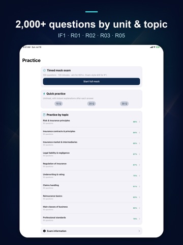 CII Insurance Prep iPad screenshot