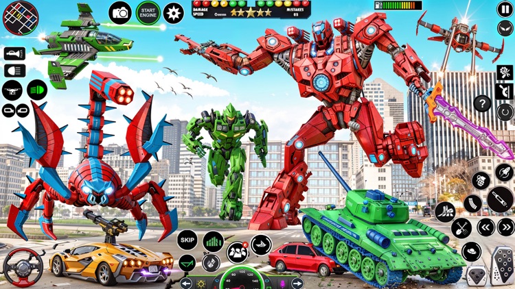 Scorpion Robot Car Shooting screenshot-4