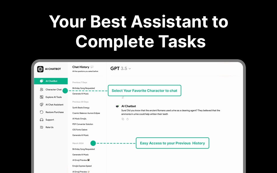 #2. AI Chatbot: Ask GPT Assistant (macOS) Przez: Mamoona Yasin