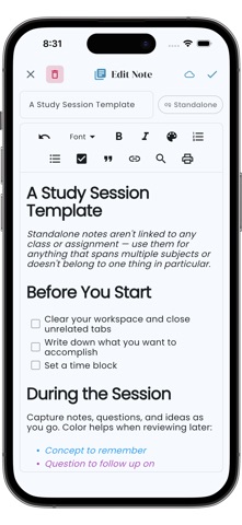 Helium - Student Planner Screenshot 3 of 7