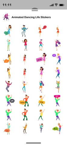 Animated Dancing Life Stickers iPhone screenshot