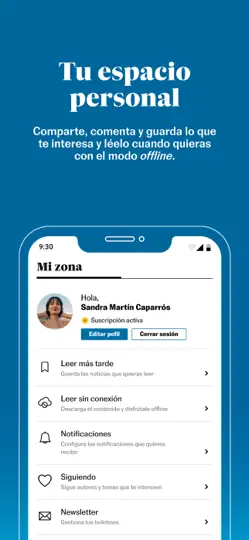Captura de pantalla de EL PAÍS en iPhone 4