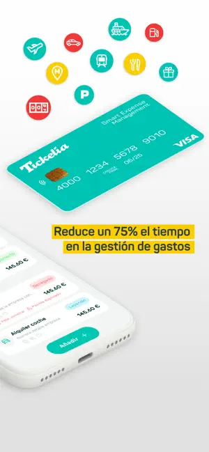 Tickelia - Notas de gastos iPhone screenshot 2