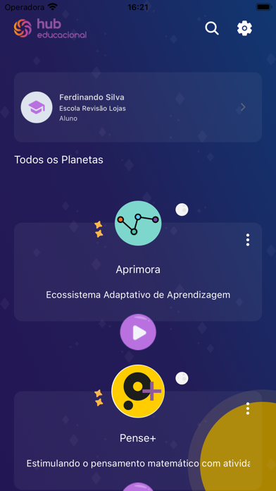 Hub Educacional Screenshot