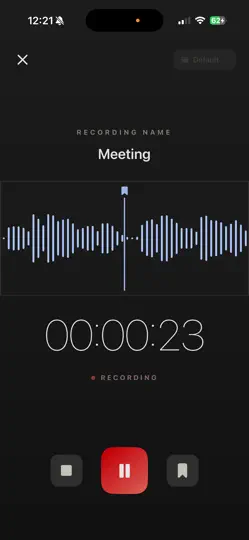 Captura de pantalla de Awesome Voice Recorder PRO en iPhone 3