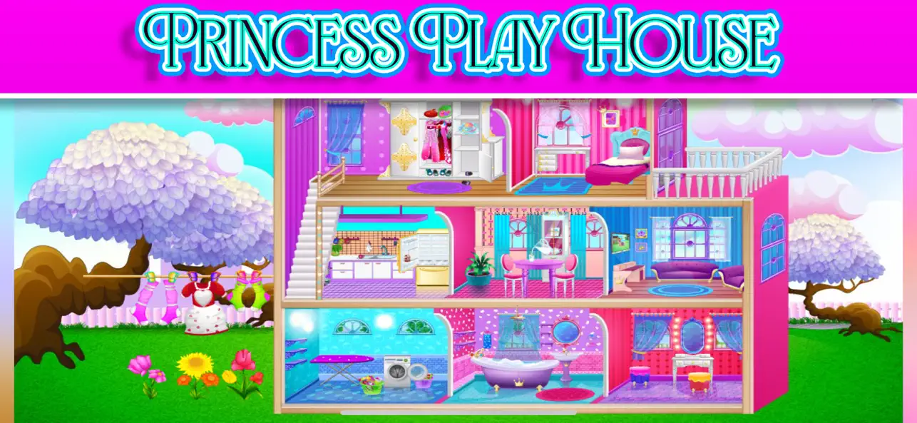 Screenshot #2 pour Princess Play House Doll Game